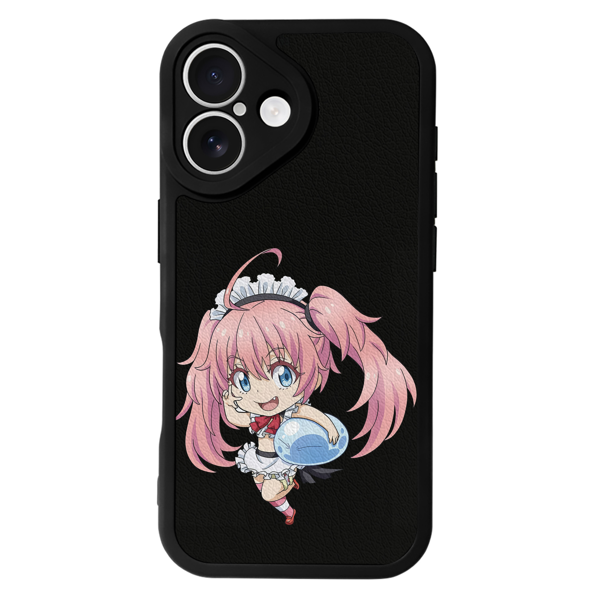 （画像用） 転スラ Regarding Reincarnated to Slime 【iPhone 16シリーズ対応】シリコンスマホケース（レザー調） 材質：シリコン